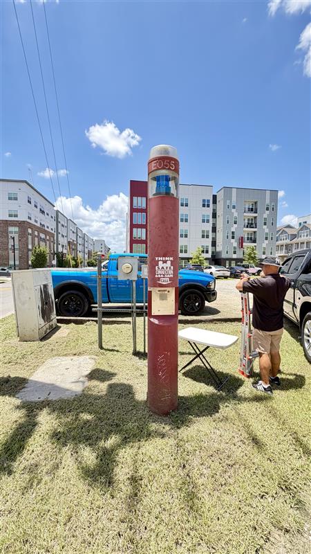 FSU Blue light pole during the Zoom migration project 2026