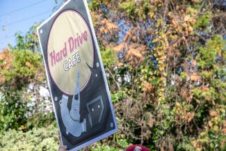 Hard Drive Cafe sign 