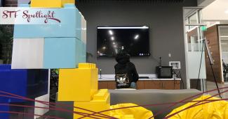 Senior Dan Frances describes the Innovation Hub as a gathering place