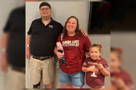 image of I.T.S. employee Derek Carraway and his family