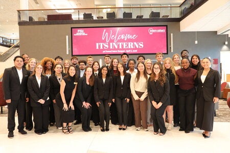 ITS Intern Banquet group photo 