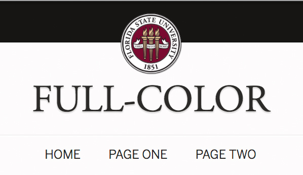 example of full-color template to use the FSU Seal
