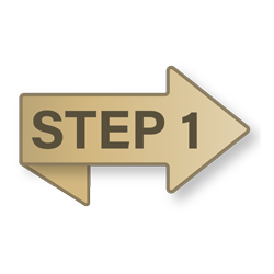 icon that reads step 1