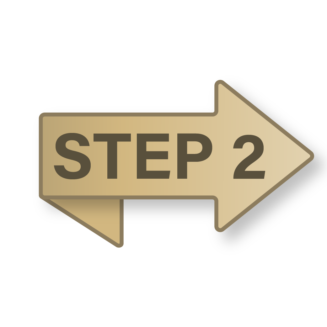 icon that reads Step 2