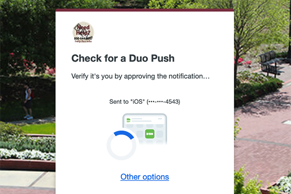 Screenshot of new Duo universal prompt screen