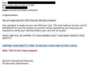 screenshot of a phishing email reported May 28, 2023 - Subject line: $45,850.00 PAYMENT APPROVED.