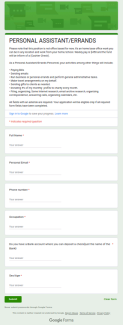screenshot of a phishing email reported June 18, 2024 - Subject line: Personal Assistant/Errands